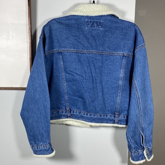 Forever 21 Denim Fur Jacket - Picture 3 of 10